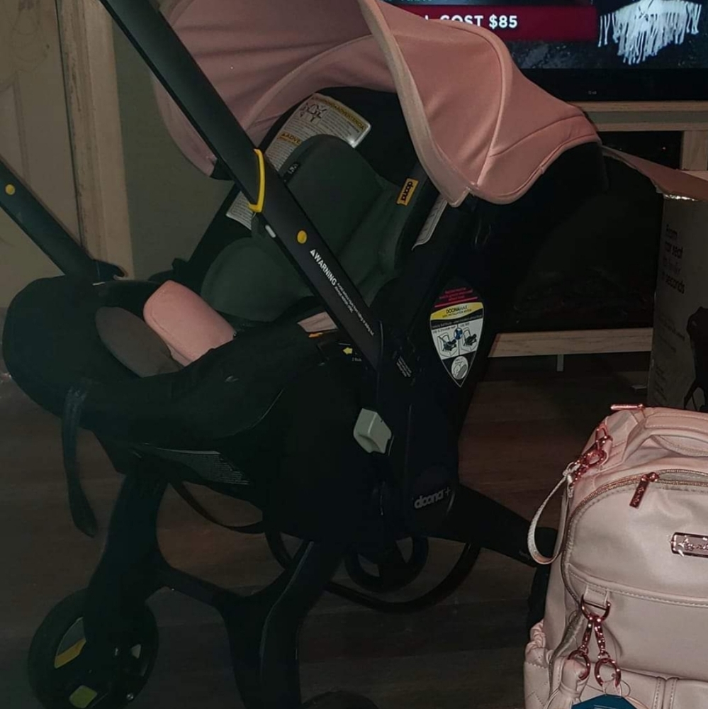 doona stroller blush pink